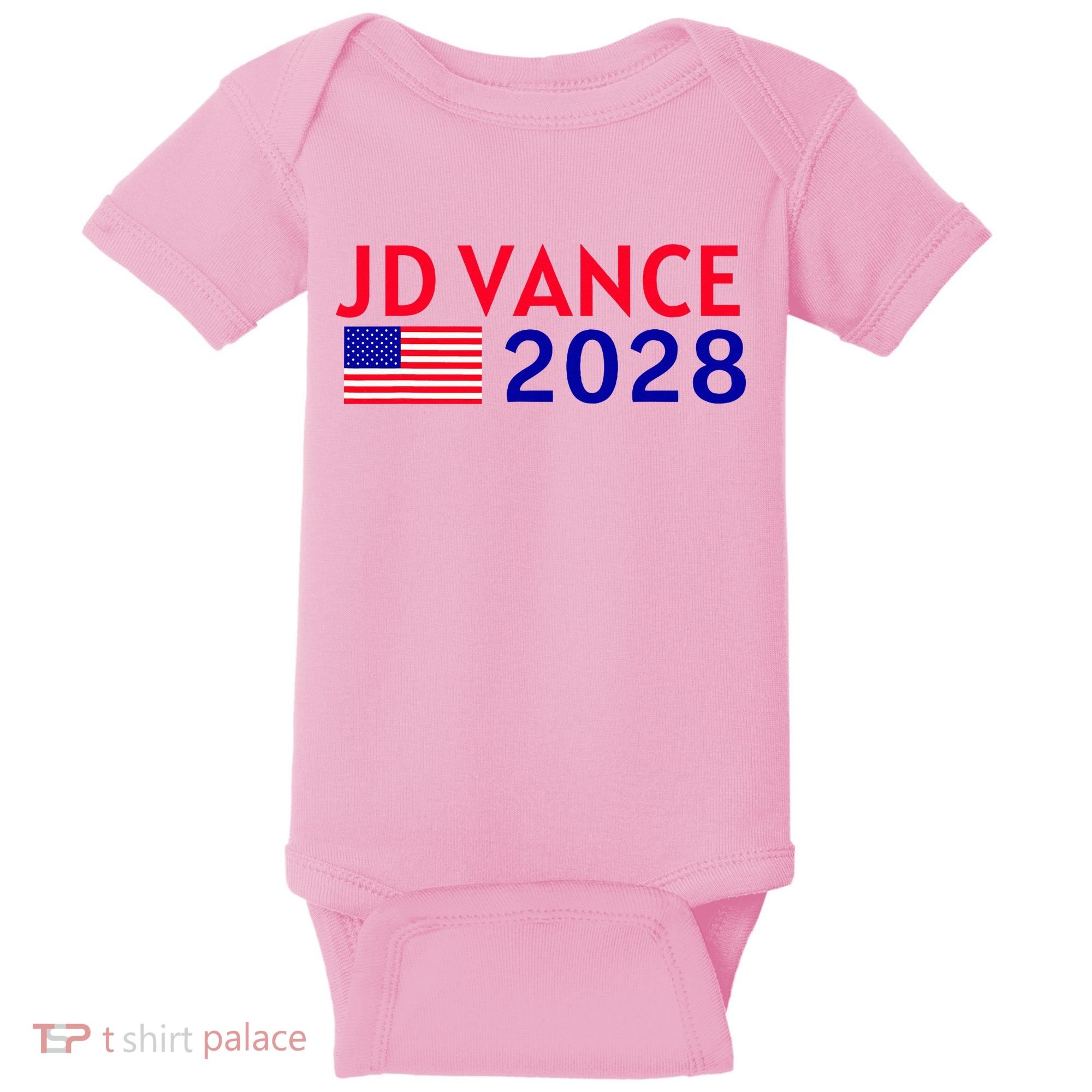 Jd Vance 2028 American Flag Vote Vance 2028 President Usa Baby Bodysuit