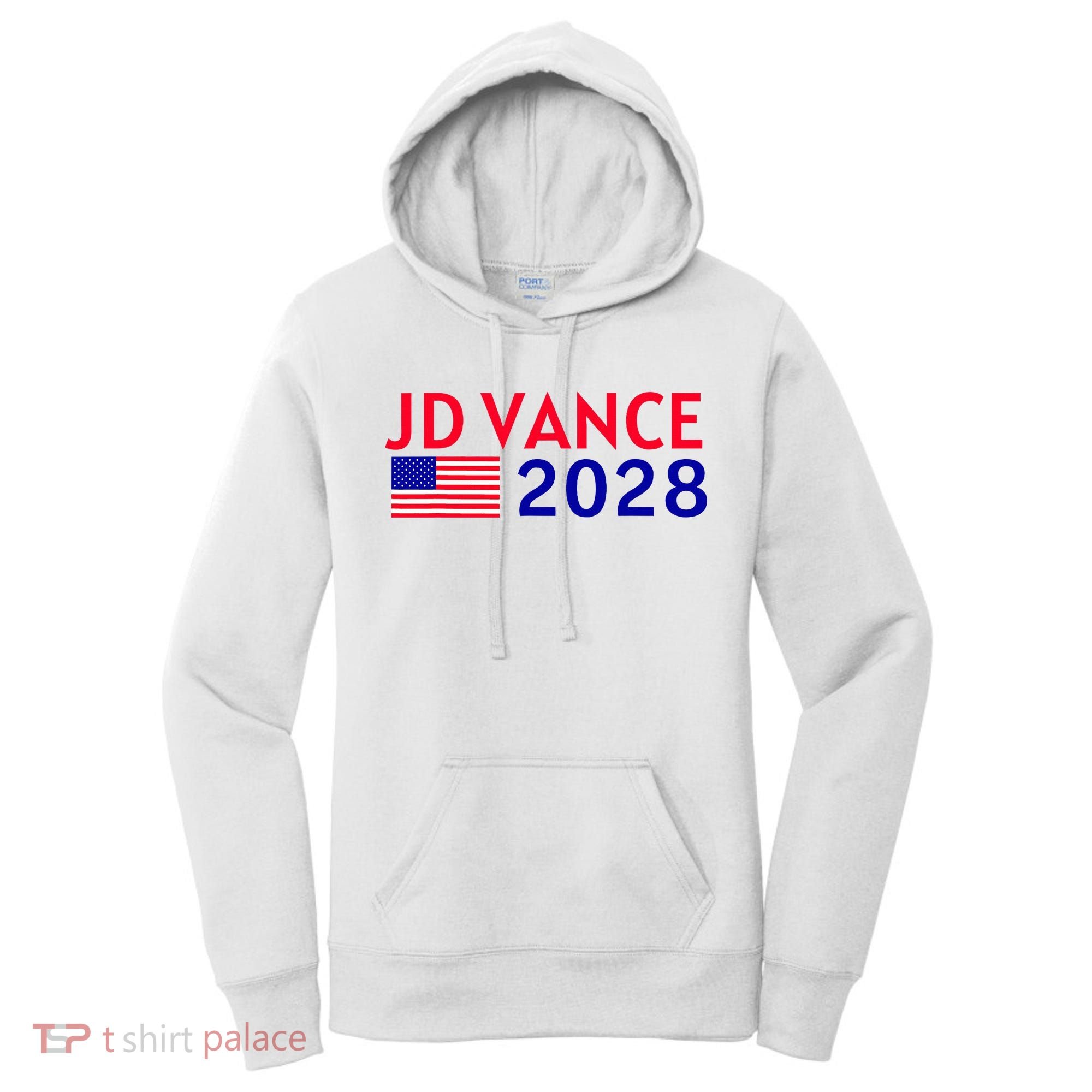 Jd Vance 2028 American Flag Vote Vance 2028 President Usa Women's Hoodie