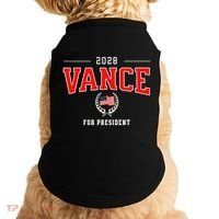 JD Vance 2028 for President Republican Patriotic US Flag Doggie Tank thumb 0