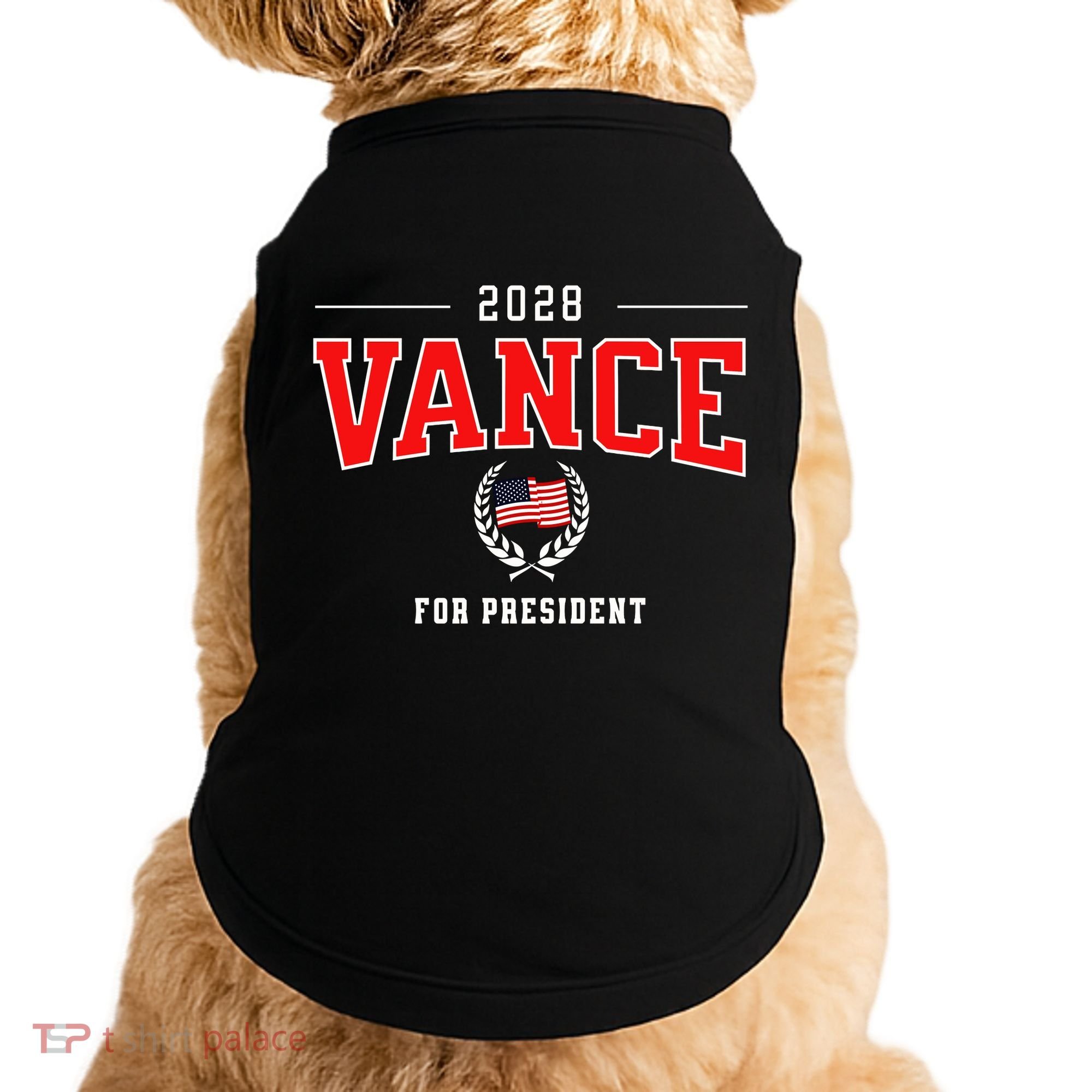 JD Vance 2028 for President Republican Patriotic US Flag Doggie Tank