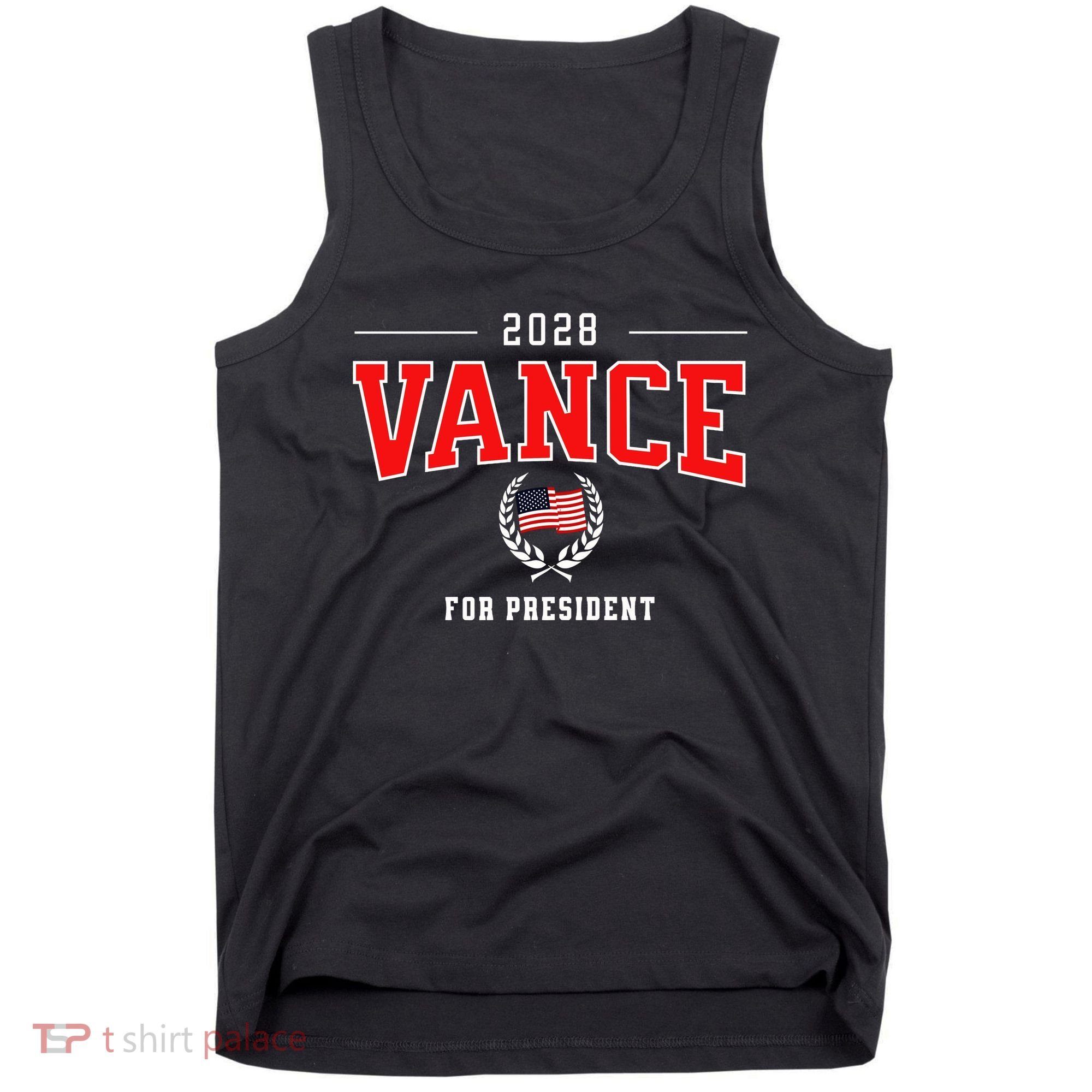JD Vance 2028 for President Republican Patriotic US Flag Tank Top