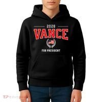 JD Vance 2028 for President Republican Patriotic US Flag Kids Hoodie thumb 4
