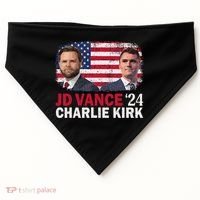 Jd Vance And Charlie Kirk USA-Made Doggie Bandana thumb 0
