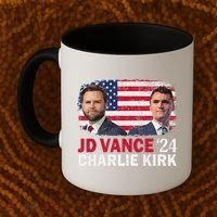 Jd Vance And Charlie Kirk Coffee Mug thumb 2