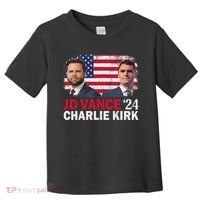 Jd Vance And Charlie Kirk Toddler T-Shirt thumb 0