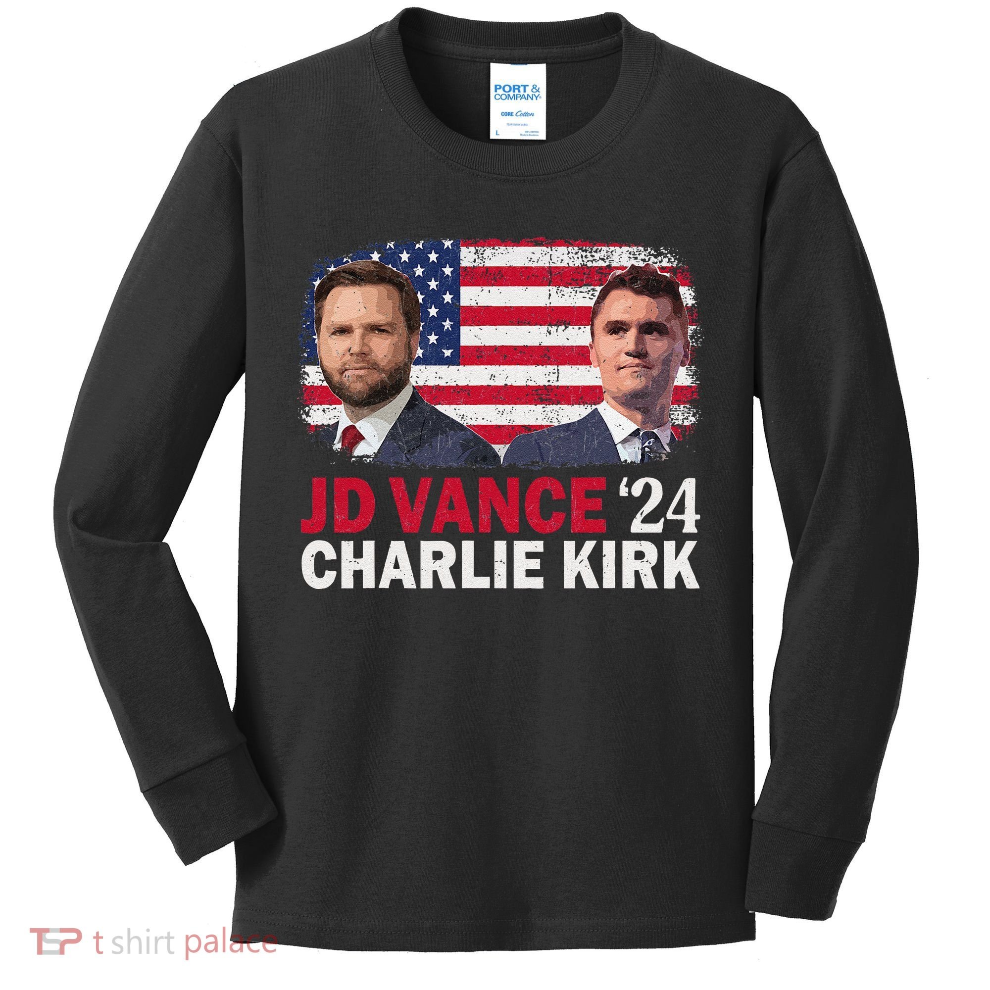 Jd Vance And Charlie Kirk Kids Long Sleeve Shirt