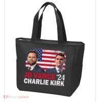 Jd Vance And Charlie Kirk Tote Bag thumb 3
