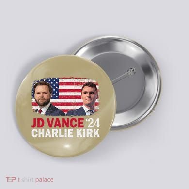 Jd Vance And Charlie Kirk Button