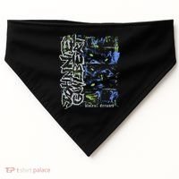 Johnnieguilbert Violent Dream Wolf Blue Green USA-Made Doggie Bandana thumb 0