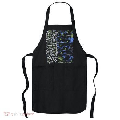 Johnnieguilbert Violent Dream Wolf Blue Green Apron