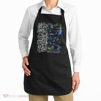 Johnnieguilbert Violent Dream Wolf Blue Green Apron thumb 2