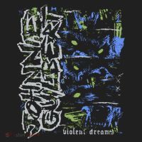 Johnnieguilbert Violent Dream Wolf Blue Green Beanie thumb 2