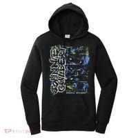 Johnnieguilbert Violent Dream Wolf Blue Green Women's Hoodie thumb 0