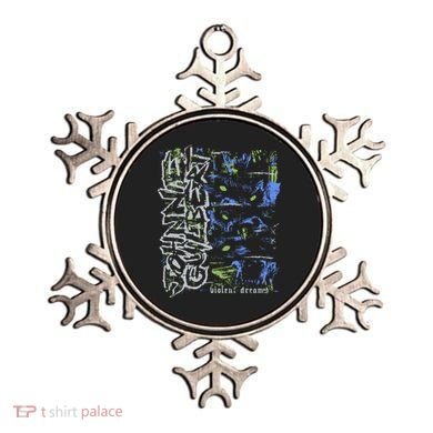 Johnnieguilbert Violent Dream Wolf Blue Green Ornament