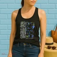 Johnnieguilbert Violent Dream Wolf Blue Green Women's Tank Top thumb 2