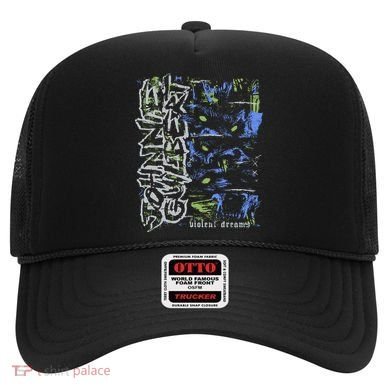 Johnnieguilbert Violent Dream Wolf Blue Green Hat