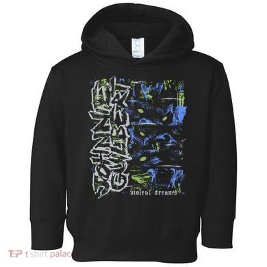 Johnnieguilbert Violent Dream Wolf Blue Green Toddler Hoodie