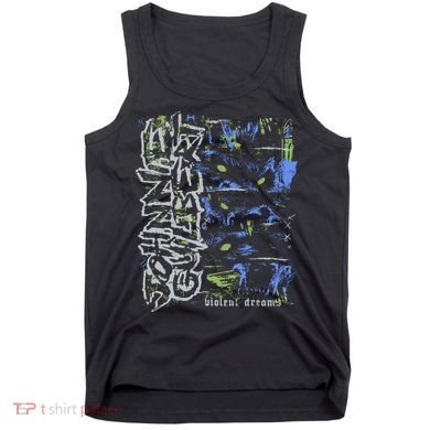 Johnnieguilbert Violent Dream Wolf Blue Green Tank Top