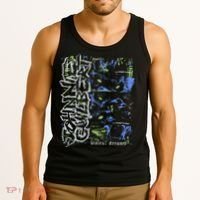 Johnnieguilbert Violent Dream Wolf Blue Green Tank Top thumb 3
