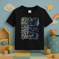 Johnnieguilbert Violent Dream Wolf Blue Green Toddler T-Shirt thumb 3