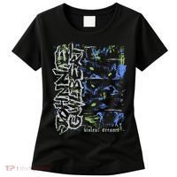 Johnnieguilbert Violent Dream Wolf Blue Green Women's T-Shirt thumb 0
