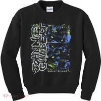 Johnnieguilbert Violent Dream Wolf Blue Green Kids Sweatshirt thumb 0