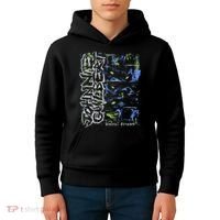 Johnnieguilbert Violent Dream Wolf Blue Green Kids Hoodie thumb 4