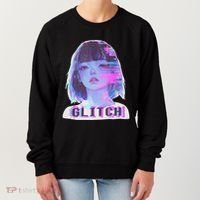 Japanese Vaporwave Edgy Sad Glitch Anime Aesthetic Women's Sweatshirt thumb 0