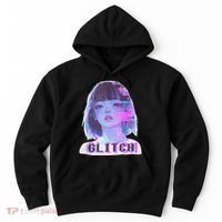 Japanese Vaporwave Edgy Sad Glitch Anime Aesthetic Hoodie thumb 0