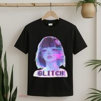 Japanese Vaporwave Edgy Sad Glitch Anime Aesthetic T-Shirt thumb 2