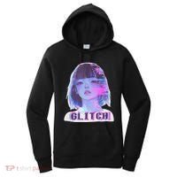 Japanese Vaporwave Edgy Sad Glitch Anime Aesthetic Women's Hoodie thumb 0