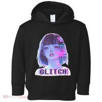Japanese Vaporwave Edgy Sad Glitch Anime Aesthetic Toddler Hoodie thumb 0