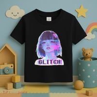 Japanese Vaporwave Edgy Sad Glitch Anime Aesthetic Toddler T-Shirt thumb 3