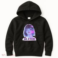Japanese Vaporwave Edgy Sad Glitch Anime Aesthetic Kids Hoodie thumb 0
