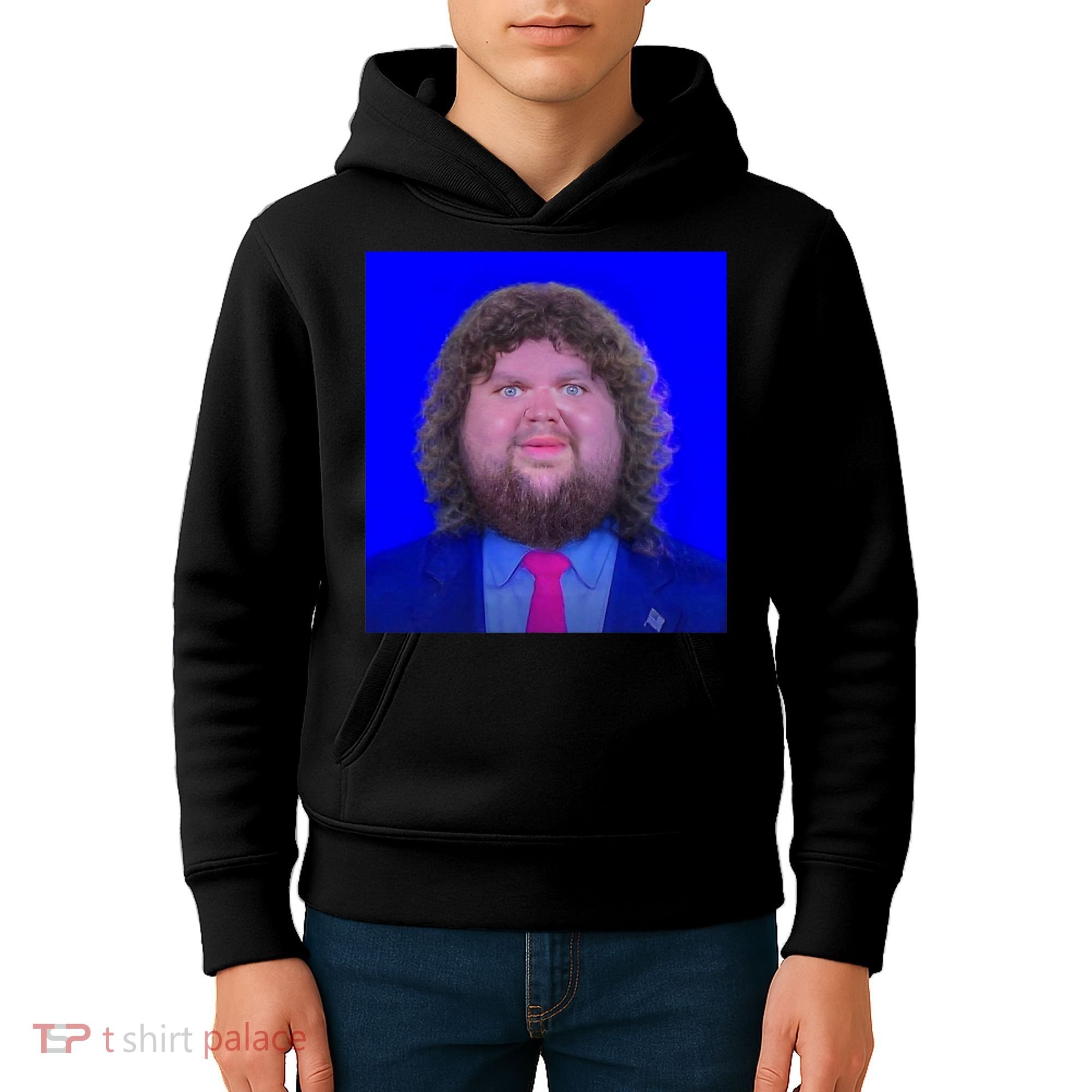 JD Vance Face Meme Kids Hoodie