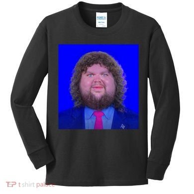 JD Vance Face Meme Kids Long Sleeve Shirt