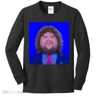 JD Vance Face Meme Kids Long Sleeve Shirt thumb 0