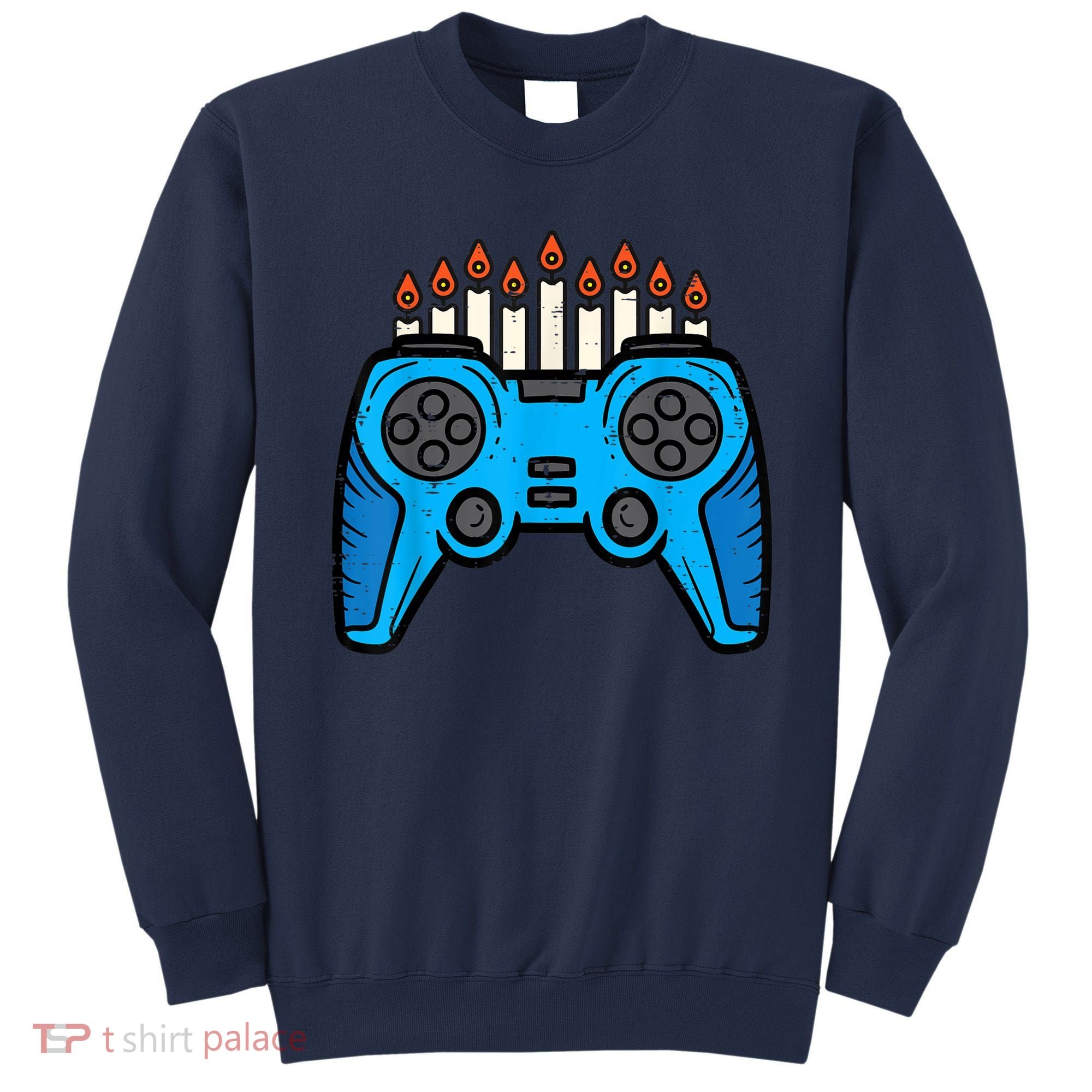 Jewish Video Game Gamer Hanukkah Chanukah     Sweatshirt