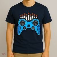 Jewish Video Game Gamer Hanukkah Chanukah     T-Shirt thumb 3
