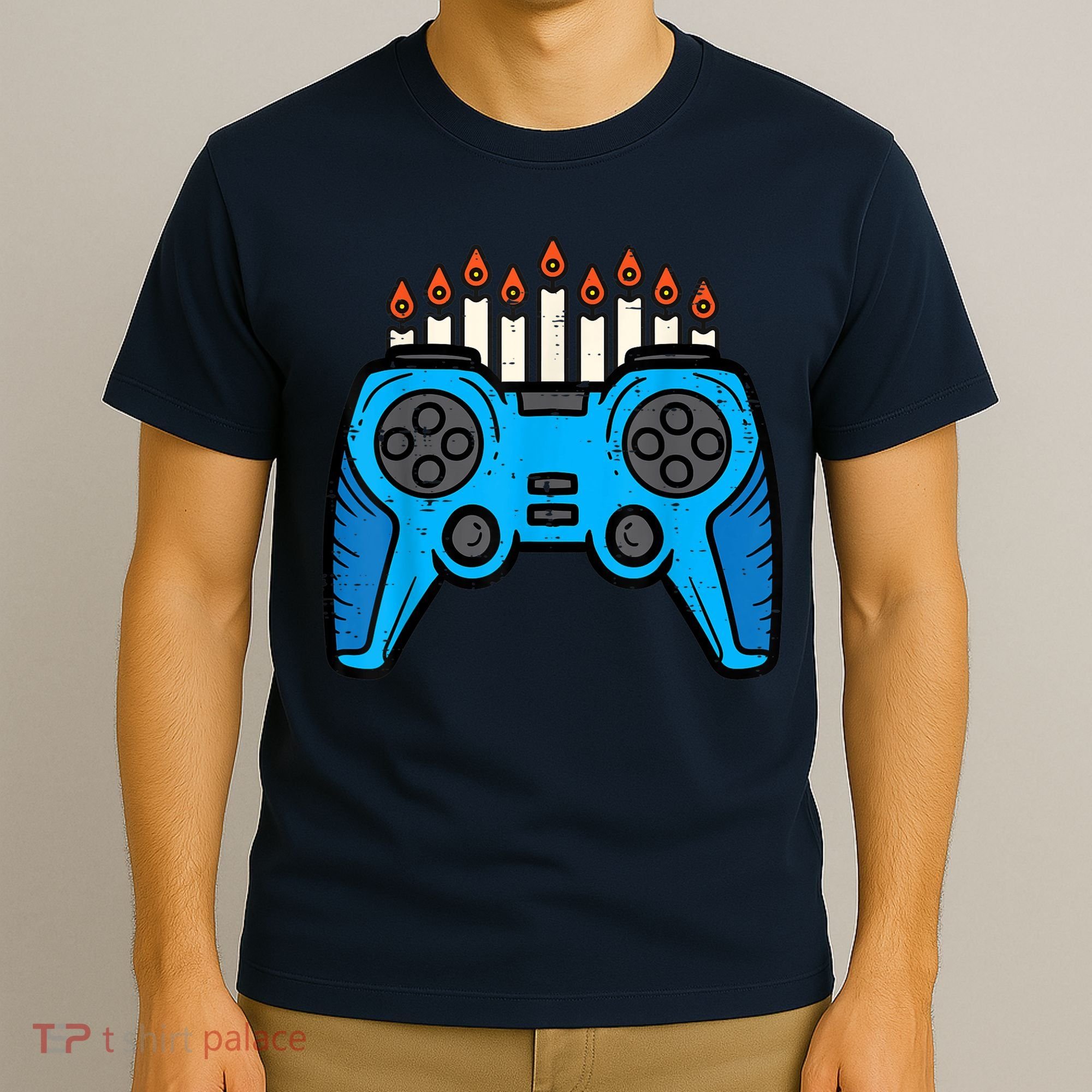 Jewish Video Game Gamer Hanukkah Chanukah     T-Shirt