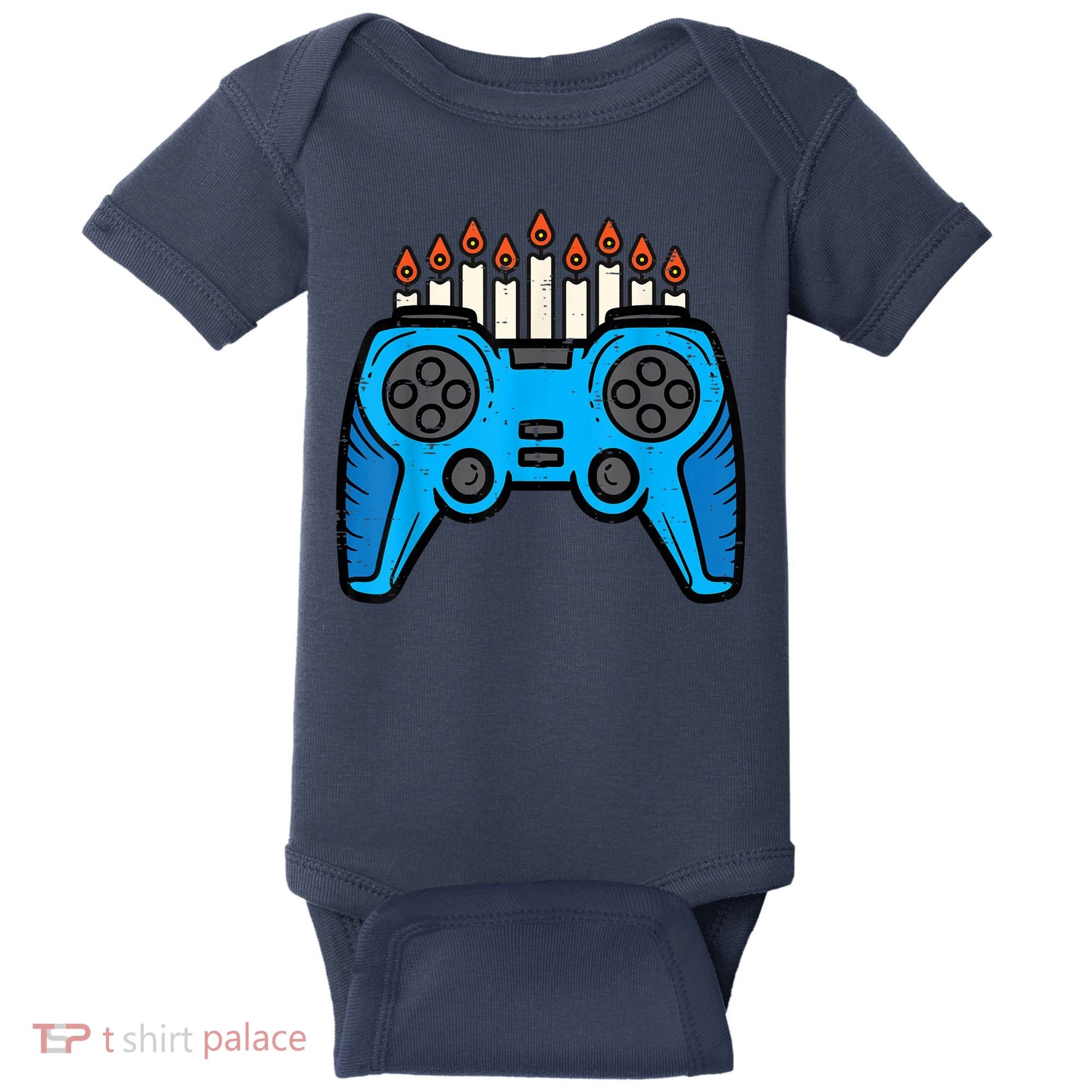 Jewish Video Game Gamer Hanukkah Chanukah     Baby Bodysuit