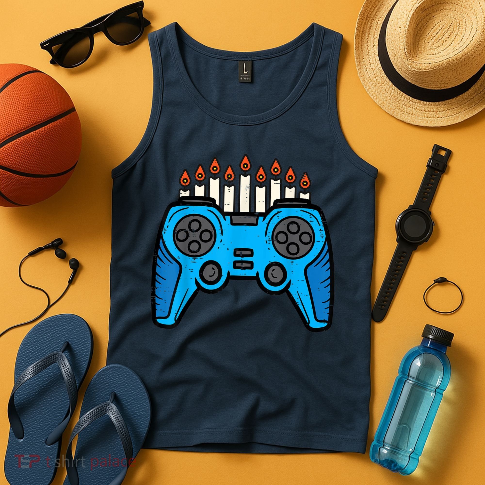 Jewish Video Game Gamer Hanukkah Chanukah     Tank Top