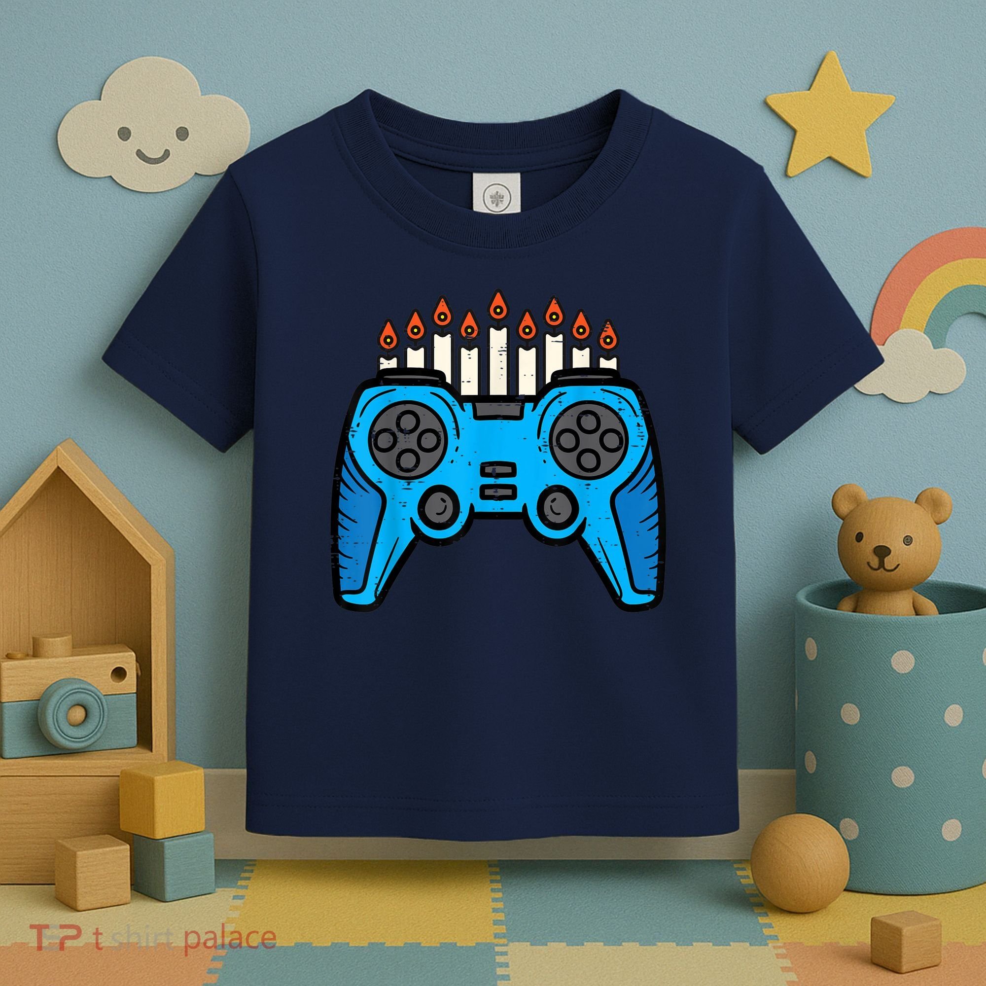 Jewish Video Game Gamer Hanukkah Chanukah     Toddler T-Shirt