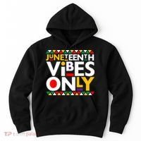Juneteenth Vibes Only 1865 African American Hoodie thumb 0