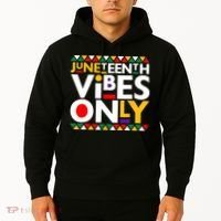 Juneteenth Vibes Only 1865 African American Hoodie thumb 2