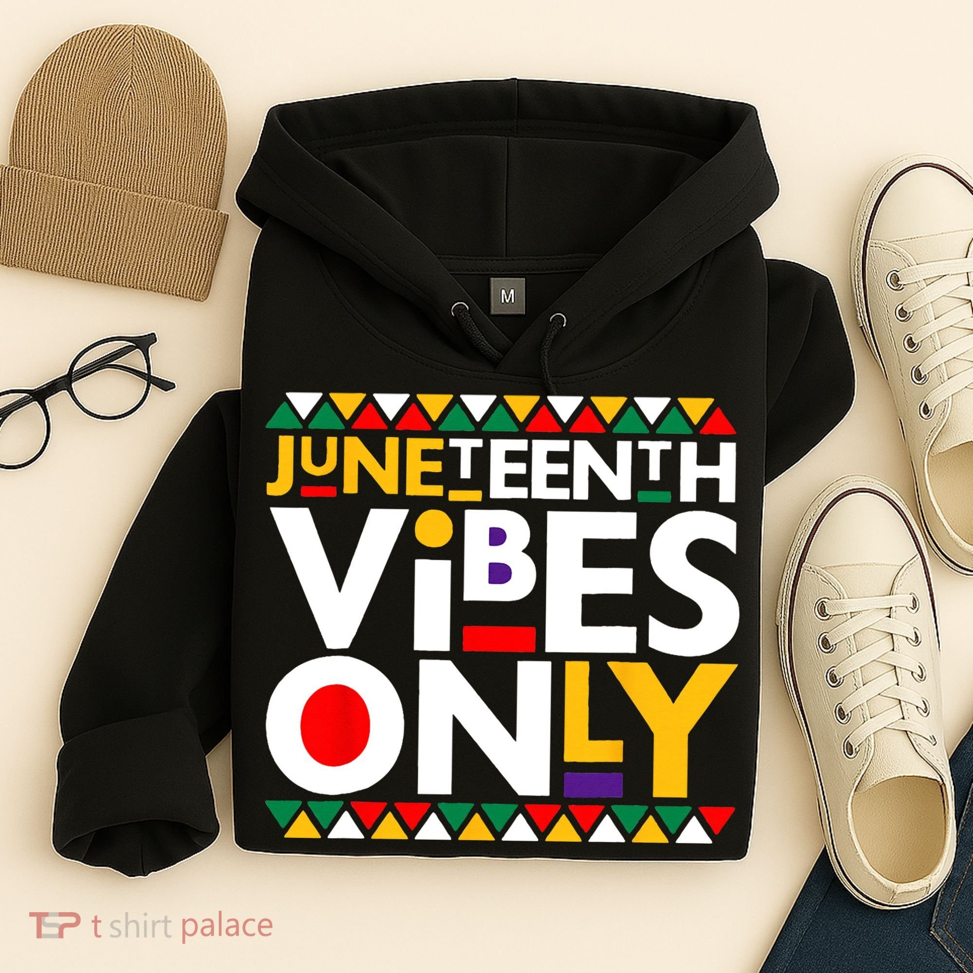 Juneteenth Vibes Only 1865 African American Hoodie