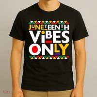 Juneteenth Vibes Only 1865 African American T-Shirt thumb 3