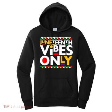 Juneteenth Vibes Only 1865 African American Women's Hoodie