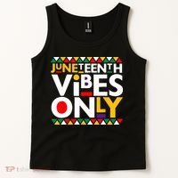 Juneteenth Vibes Only 1865 African American Tank Top thumb 2