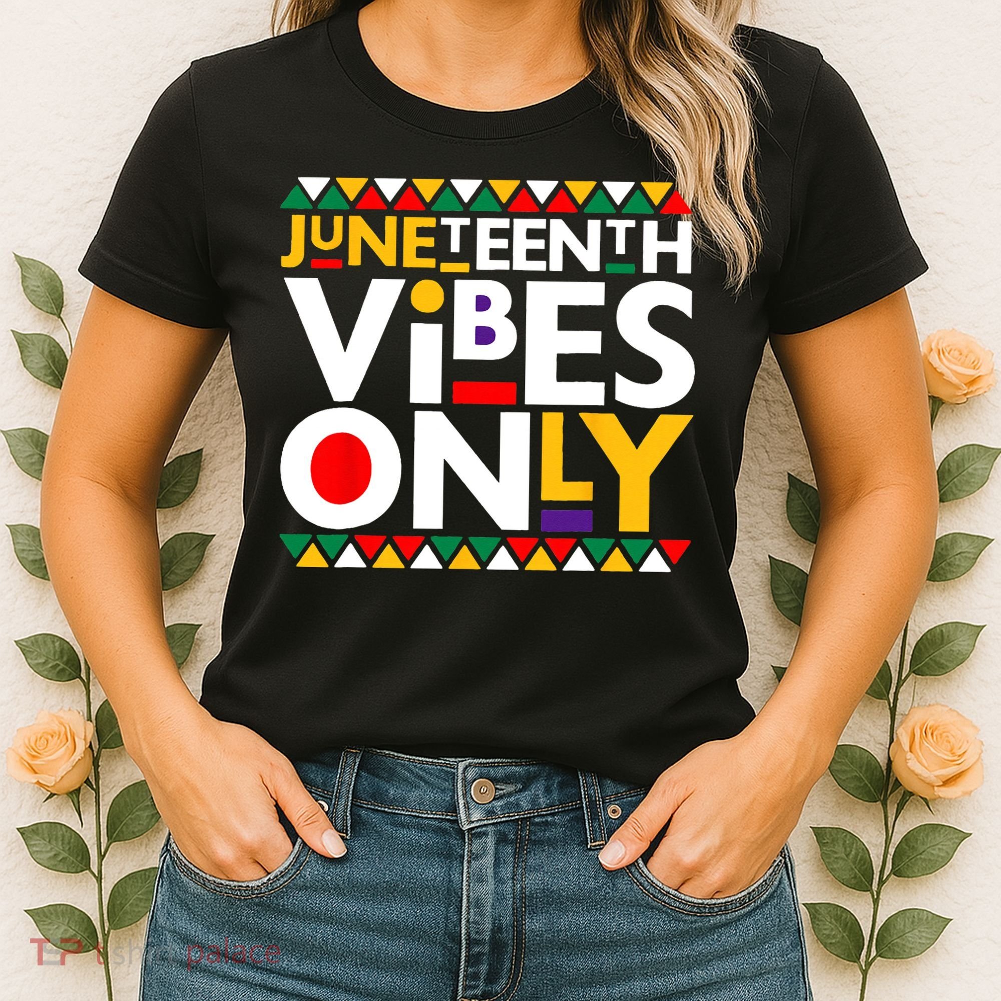 Juneteenth Vibes Only 1865 African American Women's T-Shirt